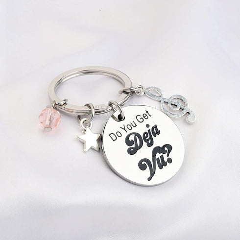 KEYCHIN Music Album Bracelet Singer Fans Gifts Do You Get Deja Vu Music Song Lyrics Jewelry...