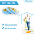 Blue Painters Tape Washi Paper - Assorted Size Multi Pack 44 Yard - No Residue Masking Tape for Painting Drafting Craft - Delicate Surfaces - Heat...
