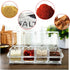 Clear Seasoning Box,V-Resourcing 4 Pieces Clear Seasoning Storage Container for Spice Salt Sugar Cruet,Condiment Jars with Spoons…...