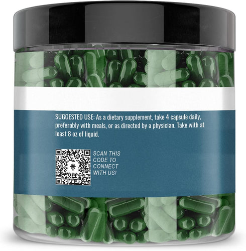 Earthborn Elements Spirulina 200 Capsules, Pure & Undiluted, No Additives...
