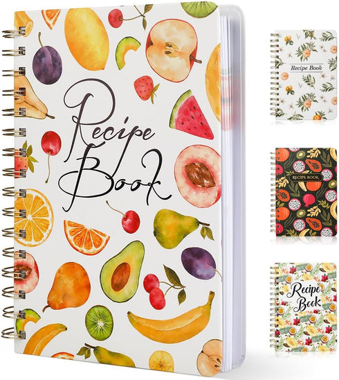 Recipe Book Waterproof Hardcover to Write in Your Recipes,Simplified Family Recipe Notebook for the Chef at Home, Recipe Journal Hold 120 Recipes?...