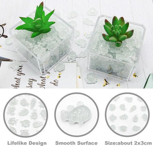 200pc White Fish Tank Rocks Aquarium Glowing Rock Glow Rocks for Fish Tank Glow in The Dark Stones Aquarium Pebbles Luminous Stones,White...