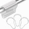 Amazer Shower Curtain Hooks, Decorative Stainless Steel Shower Curtain Hooks for Bathroom Shower Rods Curtains-Set of 12, Acrylic White...