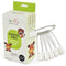 50 PCS Diaper Pins - Stainless Steel Pins with Plastic Safety Lock, Large Nappy Pins with White Plastic Heads, 5.5cm x 1.1cm - Safety Pins for Bab...