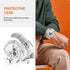 Cuteey 2+2 Pack for Samsung Galaxy Watch 7 Ultra Screen Protector Case 47mm, Hard PC Bumper Cover with Anti-Fog Tempered Glass Screen Protector fo...