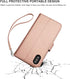 Bocasal for iPhone Xs Max Wallet Case with Card Holder PU Leather Magnetic Detachable Kickstand Shockproof Wrist Strap Removable Flip Cover for iP...