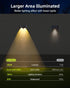 Solar Fence Lights, 50 Lumens Bright Lens LED Solar Lights Outdoor Waterproof, Warm White/Cool White/RGB Mode, Solar Lights for Fence, Deck, Wall,...