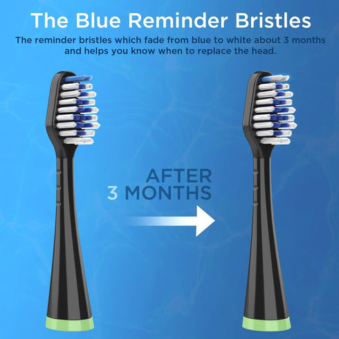 Brush Heads for Waterpik Complete Care 5.0/9.0 (4-Pack, Black)...