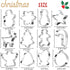 KAISHANE Christmas Cookie Cutter Set,12 Pieces Stainless Steel Biscuit Cutters Shape bells, angels, christmas lights, doe, star christmas tree, so...