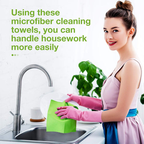 9 Pieces Fish Scale Cloth Microfiber Cleaning Cloth Nanoscale Cloth Glass Cleaning Wave Pattern Fish Scale Cloth Rag for Washing Windows, Mirrors ...