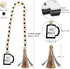 Jetec Coffee Bar Decor Wood Bead Garland with Tassel Coffee Bar Try Decor Accessories, Table, Shelf, Rustic Farmhouse Home...