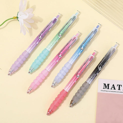 6 Pcs Cute Retractable Pens Butterfly Gel Ink Pens Soft Grip Pen 0.5mm Black Ink Pen Writing Pens Office School Supplies Aesthetic Pens for Women ...