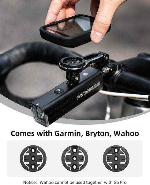 ROCKBROS Bike Computer Mount Out-Front Bike Computer Mount Aluminum Integrated Bicycle Computer Mount Cycling Computer Mount Compatible with Garmi...