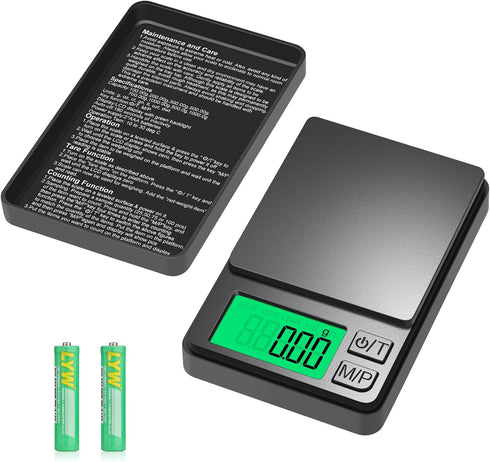 Digital Pocket Scale 500g x 0.01g, Diyife® Portable Precision Gram Scale Jewelry Scale with Protective Cover, Backlit LCD, 7 Units Tare, for Food,...