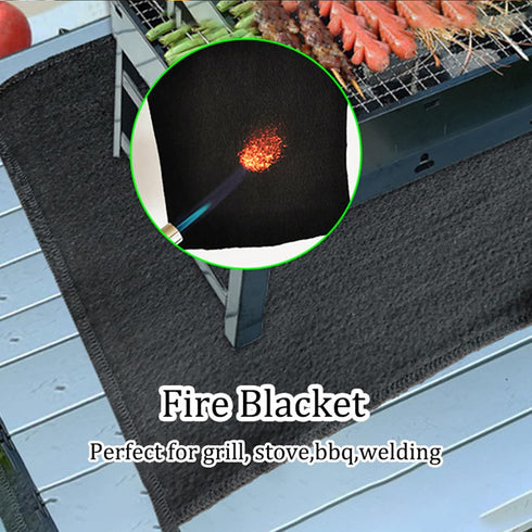 60 * 80cm Flame Retardant Mat Anti Fire Pad Welding Fireproof Blanket Outdoor Camping Barbecue Emergency Supplies BBQ Stove Grill Heat Insulation ...