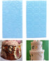 6 Pack Fondant Impression Mat Set Cake Decor Mold Set-Embossed Tree Bark/Flower/Cobblestone Texture Design Sugarcraft Decor Tool for Chocolate Cup...