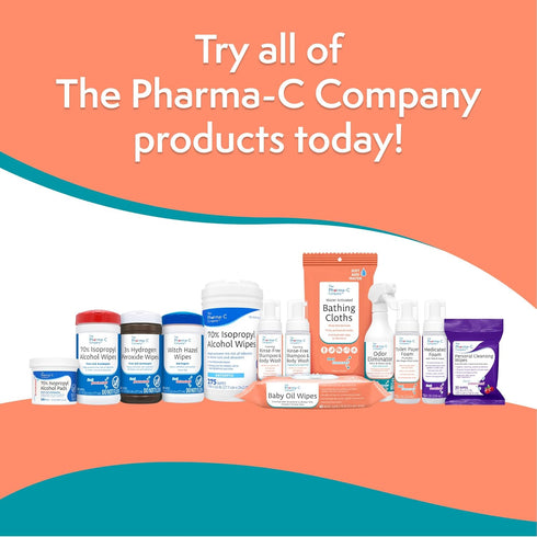 *NEW* The Pharma-C Company Baby Oil Wipes. (60 Wipes) Enriched with Almond and Sunflower Oils, Aloe and Vitamin E....