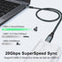 Twozoh USB C to USB C 3.2 Gen 2 Cable 20Gbps Data Transfer 100W PD Fast Charging 4K Video Output Monitor Cord (1.6FT, Grey) 2-Pack...