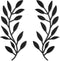 2 Pieces Metal Tree Leaf Wall Decor Vine Olive Branch Leaf Wall Art Wrought Iron Scroll Above The Bed, Living Room, Outdoor Decoration (Black)...
