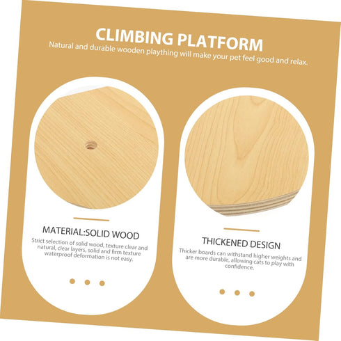 Wall Cat Climbing Frame Accessories Climbing Board Kitten Accessory Pet Accessories DIY Cat Shelf Sturdy Cat Board Cat Accessories Scraper Solid W...