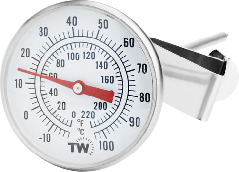 Premium Milk Thermometer for Steaming Milk with Clip and 7 inch Probe...