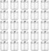 Fasmov 25 Pack 8 Ounce Clear Plastic Jars Containers with Screw On Lids, Round Empty Plastic Slime Storage Containers for Kitchen & Household Stor...
