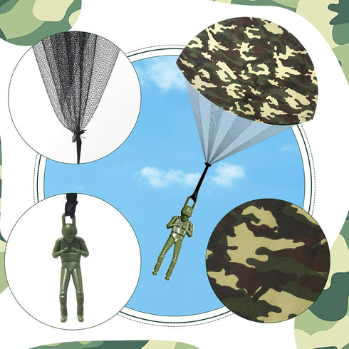 Parachute Toys Tangle Free Parachute Toy with Small Figures Outdoor Flying Toys Air Parachute for Boys Kids Birthday Party Favors...