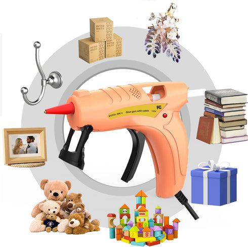 mofa Glue Gun,30W Mini Hot Glue Gun Kit with 20Pcs Glue Sticks,Hot Melt Glue Gun for DIY Crafts,Quick Repairs,Decorations,Home,School, Office Arts...