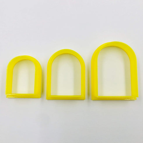 Set of 3 Arch Clay Cutter Set, Cookie Cutter, 3D Polymer Clay Cutter...