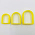 Set of 3 Arch Clay Cutter Set, Cookie Cutter, 3D Polymer Clay Cutter...