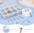 Beadthoven All 6 Size Slide On End Clasps with Extender Chains Jump Rings Lobster Clasps Cord Tube Crimp Ends Findings for Multi-Strand Necklace B...