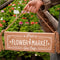 Flower Market Stencil for Crafts Spring Farmhouse Stencils for Painting on Wood Burning Wall, Large Garden Kitchen Embroidery Stencils Paint Art H...