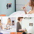 TRELC Shower Phone Holder, 180 Rotation Wall Mount Waterproof Phone Mount for Bathroom Kitchen Mirror Bathtub, Anti-Fog Touch Screen Shower Phone ...