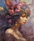 Tucocoo Flower Woman Paint by Number for Adults, DIY Digital Oil Painting Kits on Canvas with Brushes and Acrylic Pigment, Beautiful Fairy Girl Ar...