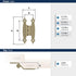 Amerock BPR3406BBZ | Cabinet Hinge | 3/8 in (10 mm) Offset Non-Self Closing Face Mount | Golden Champagne | Kitchen Cabinet Door Hinge | 1 Pair/2 ...