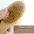 Dry Body Brush for Lymphatic Support + Cellulite Massage - Natural Bristle Skin Exfoliator for Back, Legs, and Feet - Body Scrub for Ingrown Hair ...