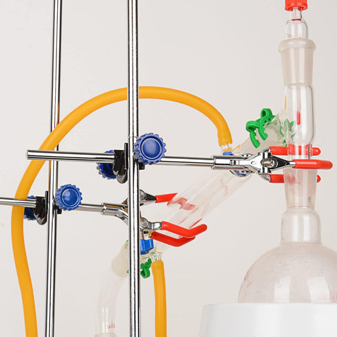 2-Pack Adjustable Bosshead Clamp Holder, Heavy Duty Lab Stand Clamp Holder Boss Head Clamp Aluminum Alloy Body Rods up to 21 mm in Dia for Laborat...