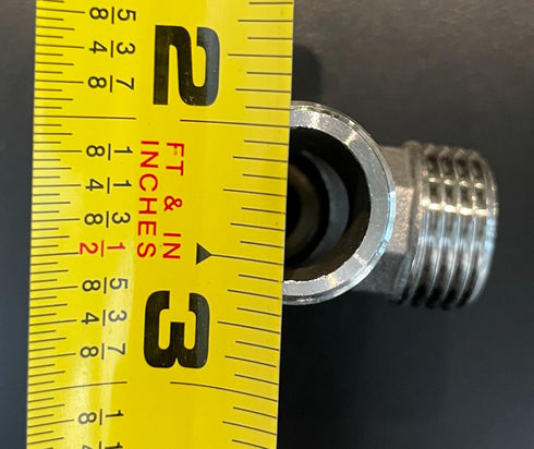 Beduan Stainless Steel 1/2" G 3 Way Diverter, Movable Cap Flexible Tee Connector for Angled Valve, Bidet, Sprayer, Shower Arm (All 3 way is 1/2 G ...