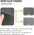 Antislip Vinyl Non Slip Fabric Rubber Non Skid Rubber Treated Fabric 58" Wide BTY (Black)...