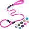Slip Lead Dog Leash?Strong Nylon Rope Leash Anti-Choking Anti-Pull and Outdoor Walking Training Lead for Small Medium Large Dogs (Fuchsia,1/2"×4ft...