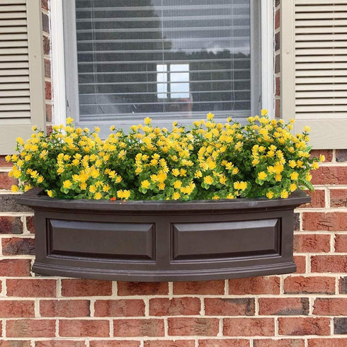 8 Bundles Artificial Flowers Outdoor UV Resistant Fake Plastic Plants Faux Greenery Shrubs Indoor Outside Hanging Planter Home Kitchen Office Wedd...
