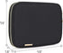 Teamoy Crochet Hook Case(up to 8”), Circular Knitting Needle Storage Bag, Travel Organizer Bag for Crochet Hook and Knitting Accessories, Black (B...