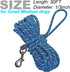 Long Rope Leash for Dog Training 12, 15, 22, 30, 50, 75, 100ft Check Cord Recall Agility Lead Tie Out Dog Line for Medium Small Dogs, Great for Ou...