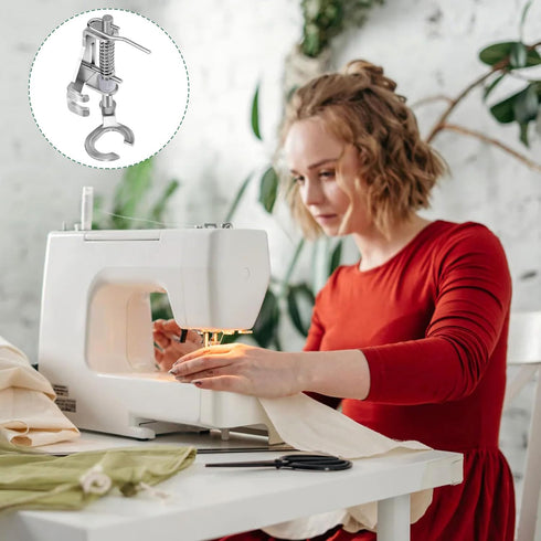 PAGOW 2X Metal Open Toe Free Motion Quilting Darning Embroidery Presser Foot for Brother, Singer, Babylock, Viking, Euro-Pro, Janome, Kenmore, Whi...