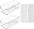 2 Pack Large Transparent Hermit Crab Water Tank with Climbing Ramp, Hermit Crab Aquarium Tank Cage Salt Water Pool Accessories, Hermit Crab Habita...