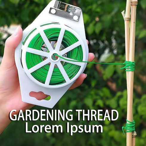 Twist Tie- 328 Feet(100m) Green Garden Plant Ties with Cutter?Trimmer Garden Twine Support Ties Garden Plant Ties Reusable, Green Twist Ties?plant...