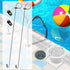 2PCS Swimming Pool Skimmer Basket Handle, Skimmer Basket Hook, Long Stainless Steel Skimmer Lid Lifting Hook for Pool Cleaning and Pool Maintenanc...