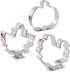 Thanksgiving and Fall Holiday Cookie Cutters 3-Pc. Set Made in USA by Ann Clark, Maple Leaf, Turkey, Pumpkin...