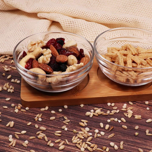 SZUAH 3.5 Inch Small Glass Bowls 12 Pack Prep Bowls Serving Bowls 4.5 OZ Microwavable Stackable Clear Glass Bowl for Kitchen, Dessert, Dips, Nut a...
