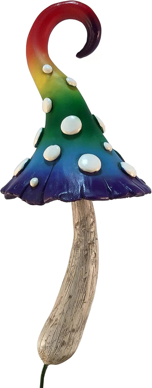 GlitZGlam Enchanted Miniature Mushroom for a Fairy Garden and Gnomes. Gnome- Fairy Garden Accessory (Rainbow)...